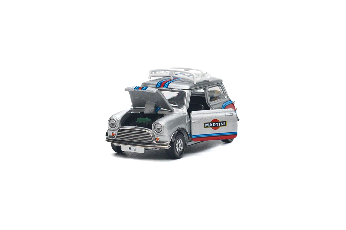 TINY Diecast | Mini Cooper MK 1 silber/blau/rot