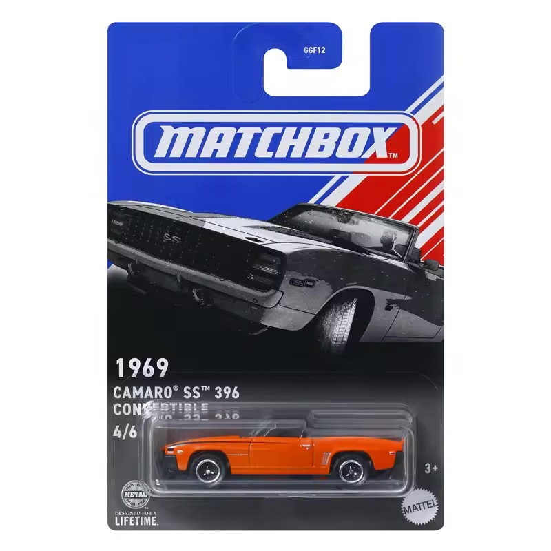 Matchbox | American Convertible Set 4/6 1969 Camaro SS orange
