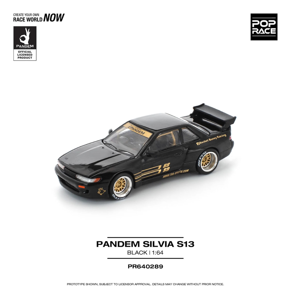 Pop Race | Pandem Silvia S13 schwarz