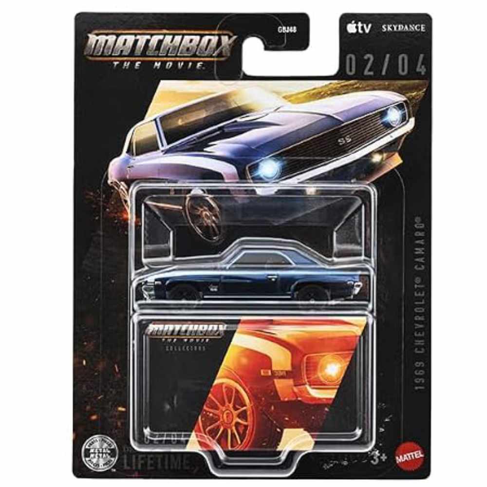 Matchbox | Collectors Serie 02/04 MATCHBOX THE MOVIE 1969 Chevrolet Camaro blau
