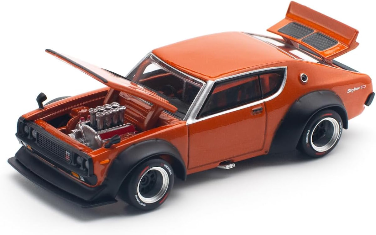 Pop Race | Nissan Skyline GT-R V8 Drift (Kenmeri) orange