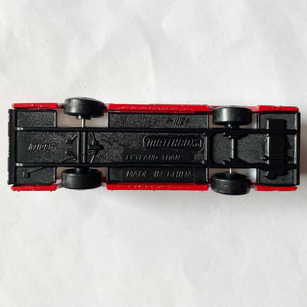 Matchbox | Leyland Titan rot LONDIN WIDE TOUR BUS - ohne Verpackung